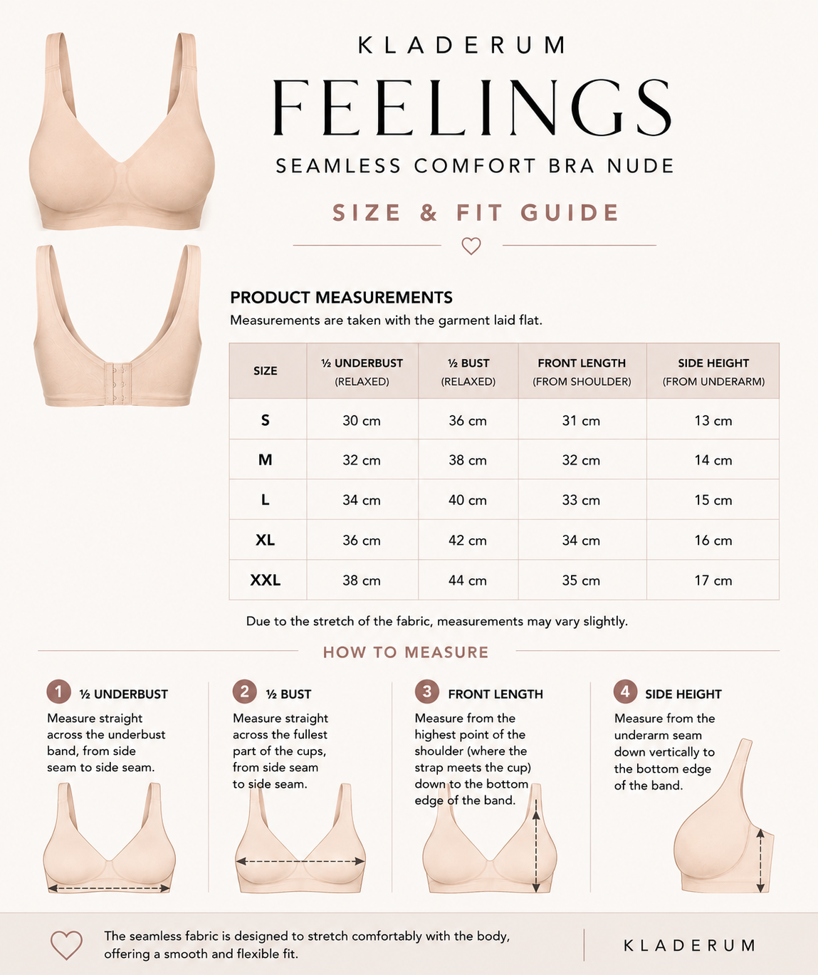 FEELINGS Seamless Comfort Bra Nude